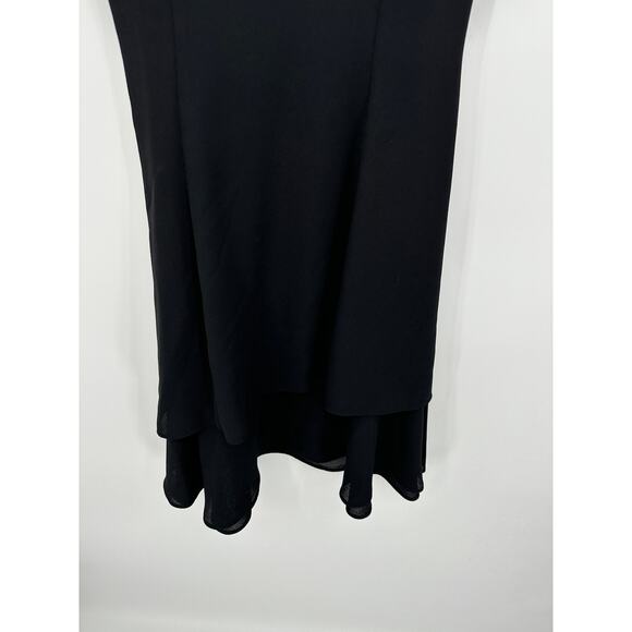 Randi May Collection Black Short Sleeve Mini Layered Dress Womens Size 8 - Picture 3 of 8
